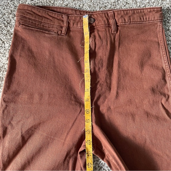Quince Rust Crop Straight leg pants size 30 - Picture 10 of 11